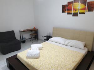 Postel nebo postele na pokoji v ubytování B&B "il Vicoletto"