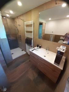 Koupelna v ubytování Ferienhaus Gerlach