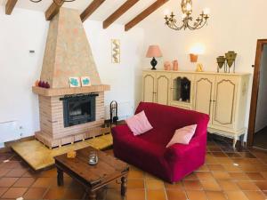 Posezení v ubytování Casa los Almendros