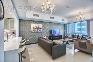 Posezení v ubytování Al Majara by EMAAR, Dubai Marina