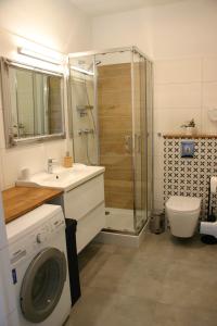 Kúpeľňa v ubytovaní Apartament zielony + 16 fotografií