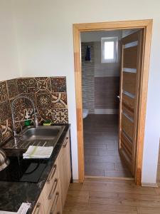 Köök või kööginurk majutusasutuses Apartmány Přítluky