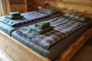 Posteľ alebo postele v izbe v ubytovaní Lengalm Hütten I & II mit Sauna