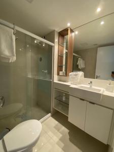 ห้องน้ำของ Flat no Nannai Residence - Muro Alto - Porto de Galinhas