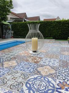 Bazén v ubytování Little home poolvilla nebo v jeho okolí
