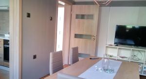 Kuchyň nebo kuchyňský kout v ubytování Dima apartment