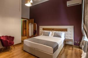 Uma cama ou camas num quarto em Hotel Paba