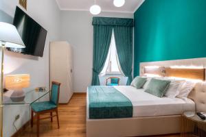 Uma cama ou camas num quarto em Hotel Paba