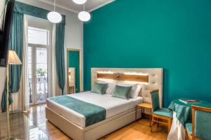 Uma cama ou camas num quarto em Hotel Paba