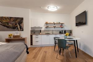 Kuchyňa alebo kuchynka v ubytovaní Apartments Galumbo - bleiben & genießen