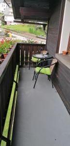 Balkón nebo terasa v ubytování Apartma Arh