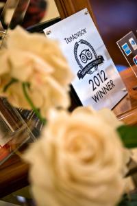 Certifikát, ocenenie alebo iný dokument vystavený v ubytovaní Suite Opera Rooms