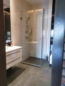 Kúpeľňa v ubytovaní Apartamenty Młyńska 4