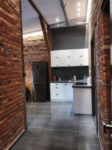 Kuchyňa alebo kuchynka v ubytovaní Apartamenty Młyńska 4