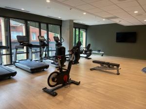 Fitness centrum a/nebo fitness zařízení v ubytování Hyatt Centric Downtown Portland