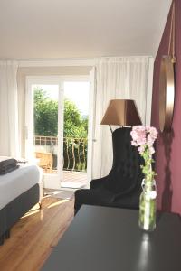 Postel nebo postele na pokoji v ubytování Haus Bregenz Apartment Bodensee