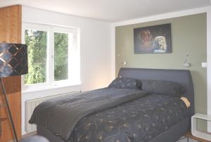 Postel nebo postele na pokoji v ubytování Haus Bregenz Apartment Bodensee