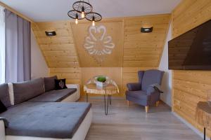 Posedenie v ubytovaní Apartament Góralska Ostoja prywatne wejście widok na Tatry