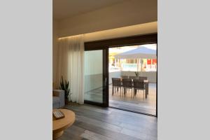 A balcony or terrace at Aelia Luxury Beach House
