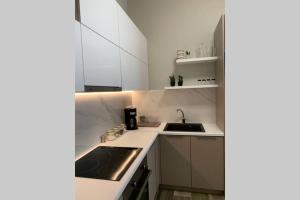 A kitchen or kitchenette at Aelia Luxury Beach House