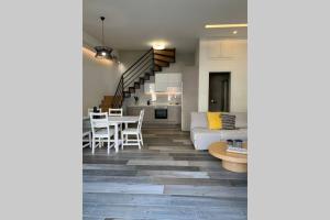 A kitchen or kitchenette at Aelia Luxury Beach House