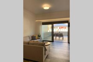 A seating area at Aelia Luxury Beach House