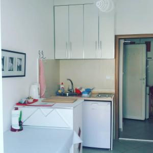 Kuchyň nebo kuchyňský kout v ubytování Apartmani Dačo