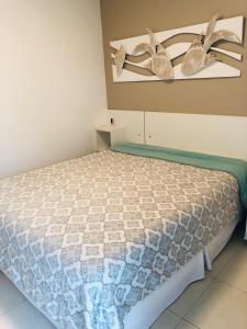 Katil atau katil-katil dalam bilik di Apartamento Alto Padrão - Home Resort Laguna