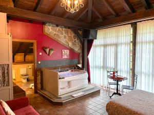 Cama o camas de una habitación en Akla La Casa Del Puente