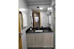 Dapur atau dapur kecil di Estudio Confort West Flat com ótima localização. +14 gambar
