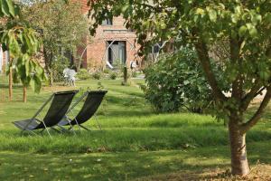 Zahrada ubytování Chambres D´Hôtes Herbes Folles