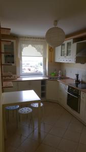 Kuchyň nebo kuchyňský kout v ubytování Apartament Gryfitów