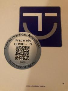 Certifikát, ocenenie alebo iný dokument vystavený v ubytovaní Hotel Hospederia Zacatin