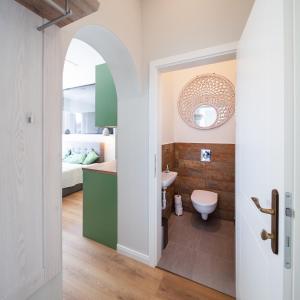 Kúpeľňa v ubytovaní ZACHÁR Apartman