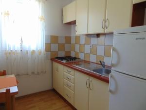 Kuchyň nebo kuchyňský kout v ubytování Apartments Petra