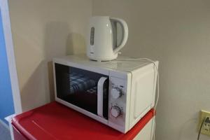 Η κουζίνα ή μικρή κουζίνα στο エバグリーンヴィラ太秦203さくら