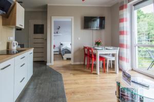 Kuchyň nebo kuchyňský kout v ubytování Apartamenty Izerskie