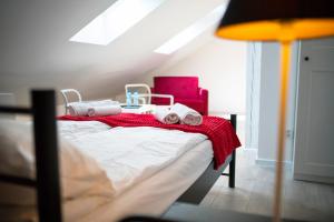 Łóżko lub łóżka w pokoju w obiekcie Apartment Zamojska 8 - Apartamenty GKM Lublin