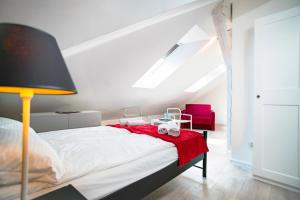 Łóżko lub łóżka w pokoju w obiekcie Apartment Zamojska 8 - Apartamenty GKM Lublin