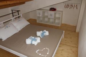 Cama o camas de una habitación en Casa Vacanza al Mare Villa Adriana