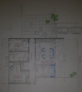 The floor plan of Exklusiv Apartment Sonnenalp