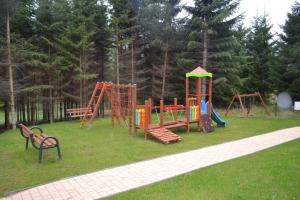 a park with a playground in the grass at Koliba in Stronie Śląskie