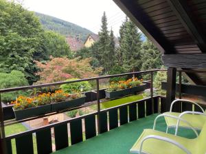 En balkon eller terrasse på Ferienwohnung Seerose Bad Wildbad i. Schwarzwald