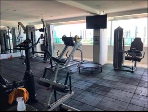 The fitness centre and/or fitness facilities at Estudio no West Flat Mossoró - Alto Padrão