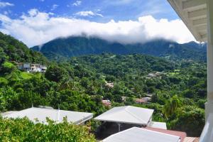 Pemandangan gunung umum atau pemandangan gunung yang diambil dari apartmen
