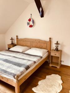 Postel nebo postele na pokoji v ubytování U Námořníka-Restaurant a penzion