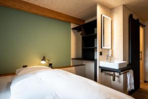 Voodi või voodid majutusasutuse Lindenhof Ebnet toas