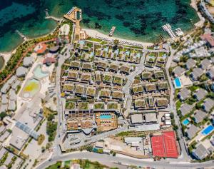 a map of a city with buildings and the ocean at Kaya Palazzo Resort & Residences Le Chic Bodrum in Bodrum City