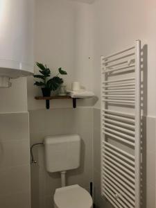 Koupelna v ubytování Borbély apartman