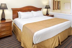 Postel nebo postele na pokoji v ubytování Hilton Vacation Club Grand Beach Orlando + 30 fotografií